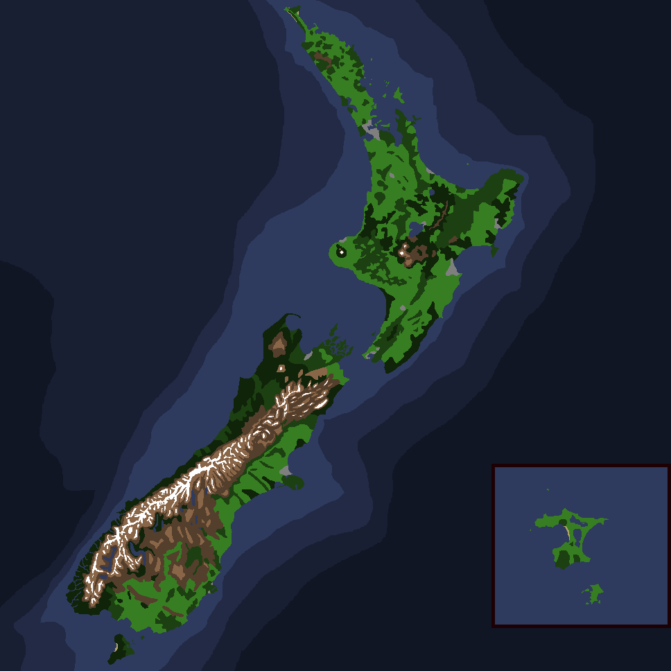 New Zealand map in mspaint